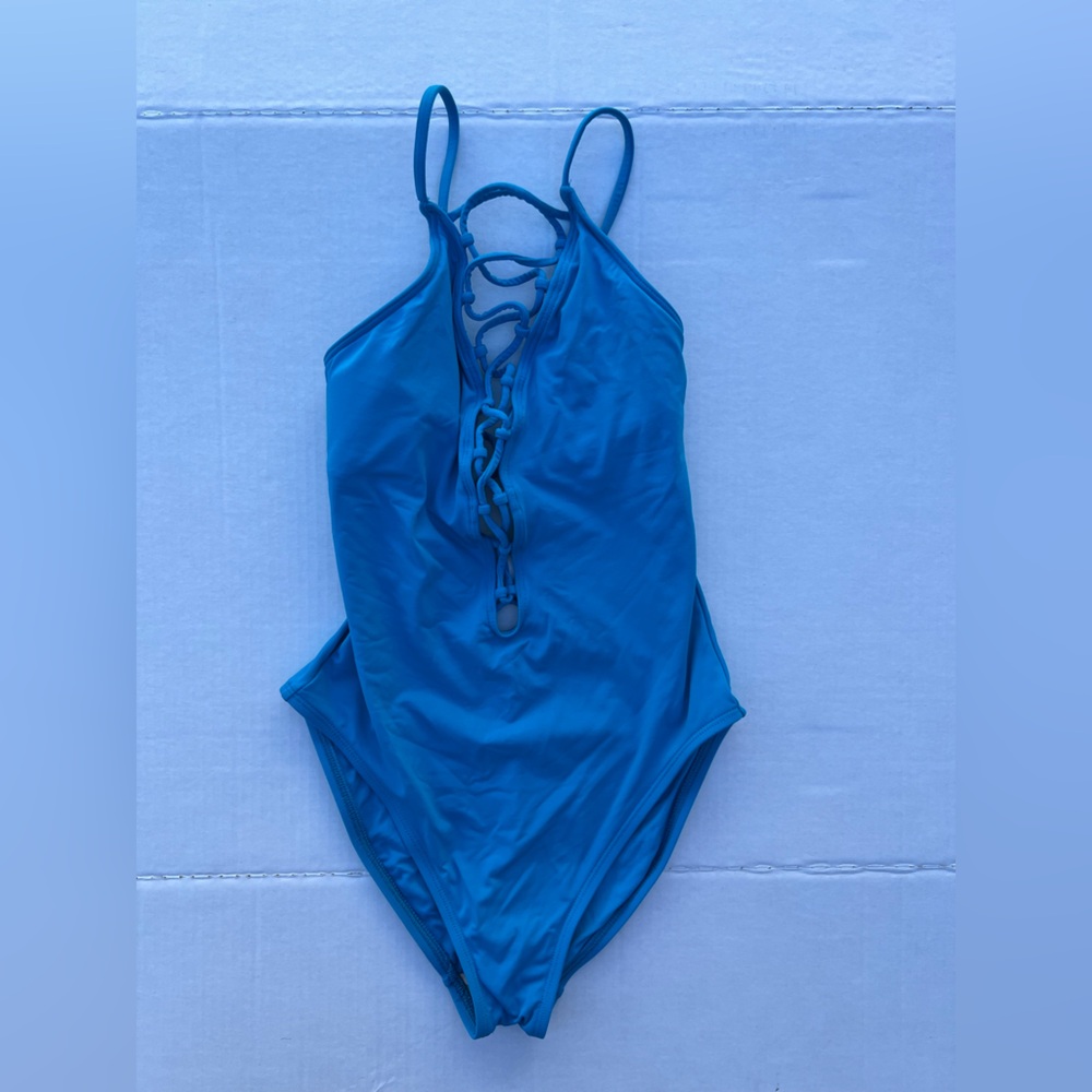 Blue One-Piece Swimsuit